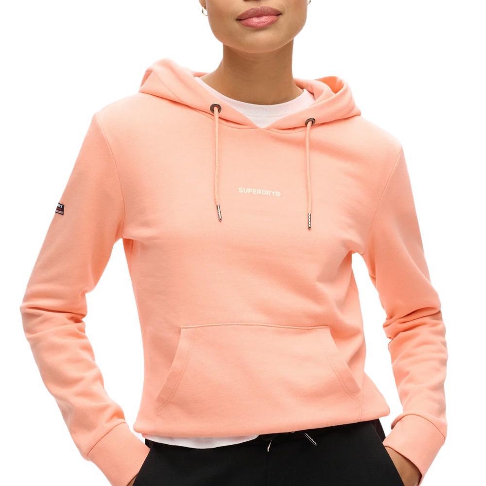 Superdry - Sweat Corail Femme Superdry Plain Hood - Sweat-shirt - Orange - Decathlon