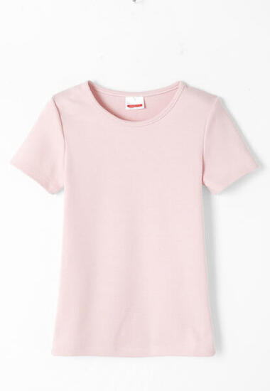 T-shirt thermique Thermolactyl manches courtes, maille classique - Rose