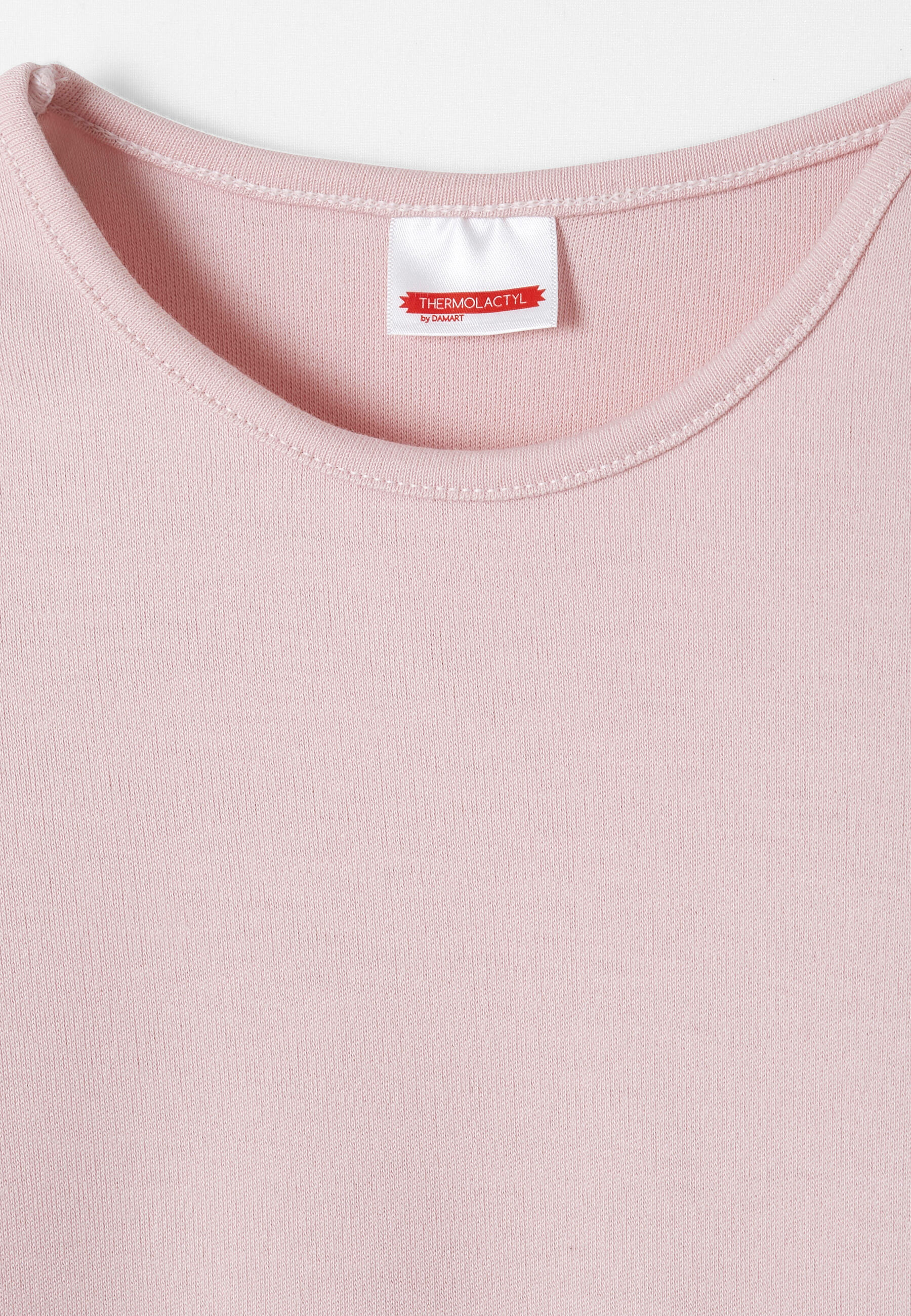 T-shirt thermique Thermolactyl manches courtes, maille classique - Rose 2/3