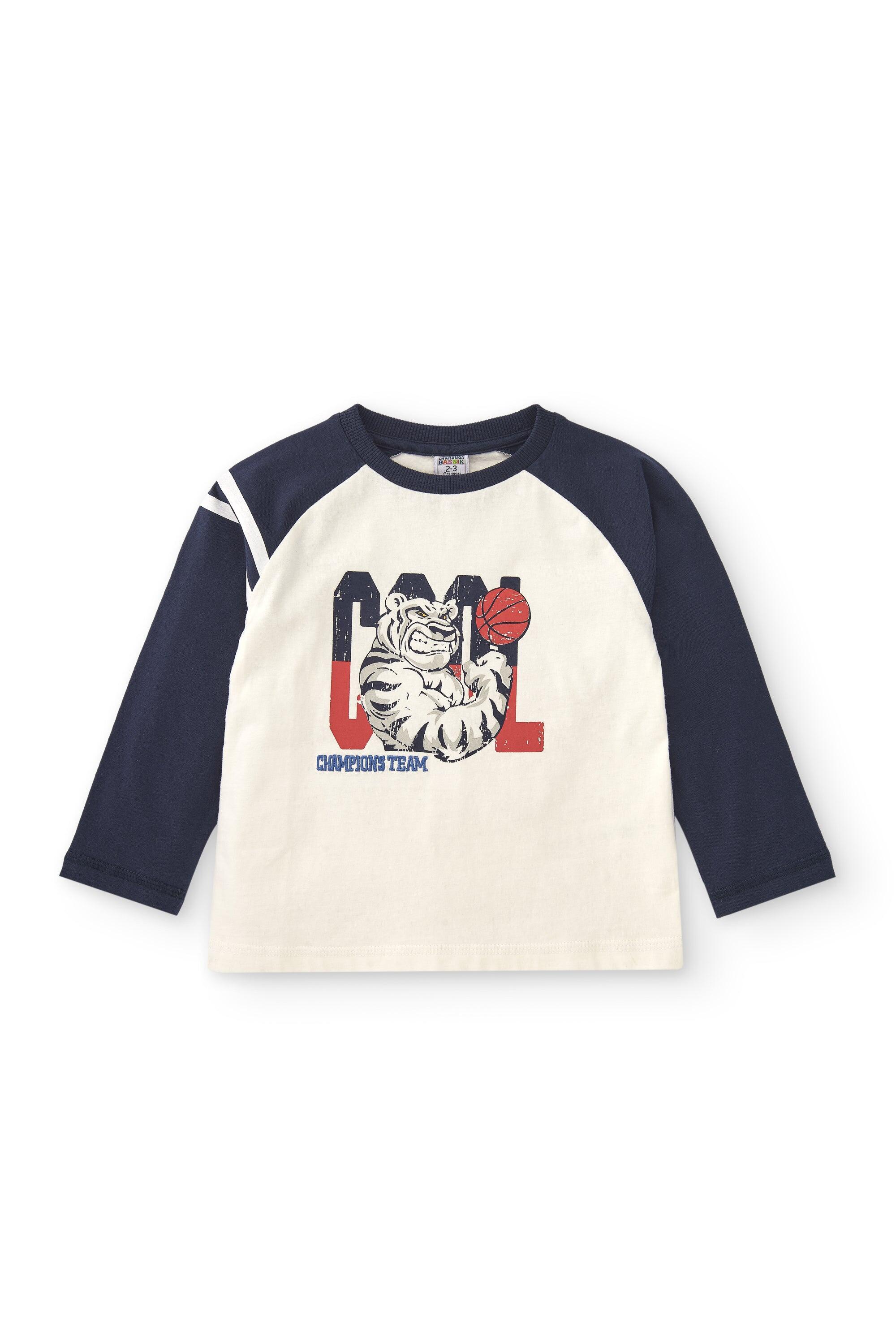 Camiseta manga larga de niño marino Cool 2/4