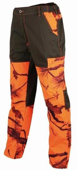 Pantalon anti-ronces Treeland Maquisard camo orange