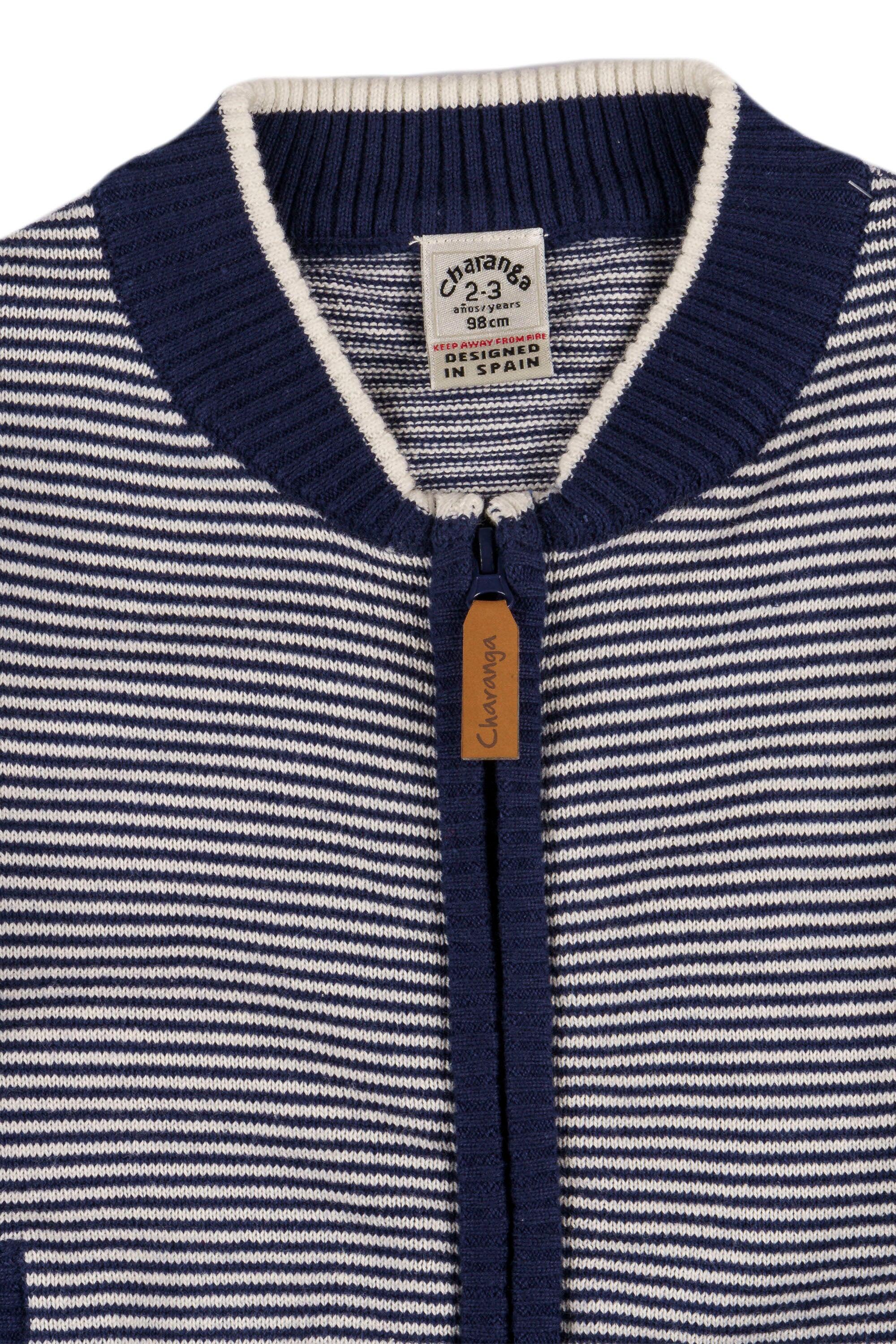 Chaqueta de niño de rayas 3/4