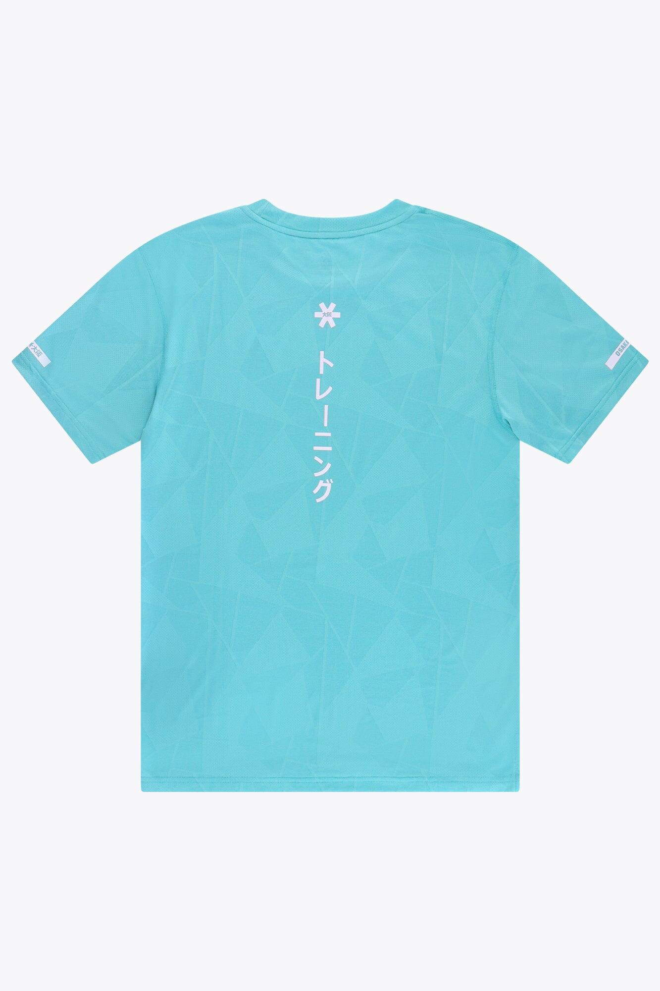 T-shirt d'entraînement Osaka pour homme en maille | Bleu aquatique 3/4