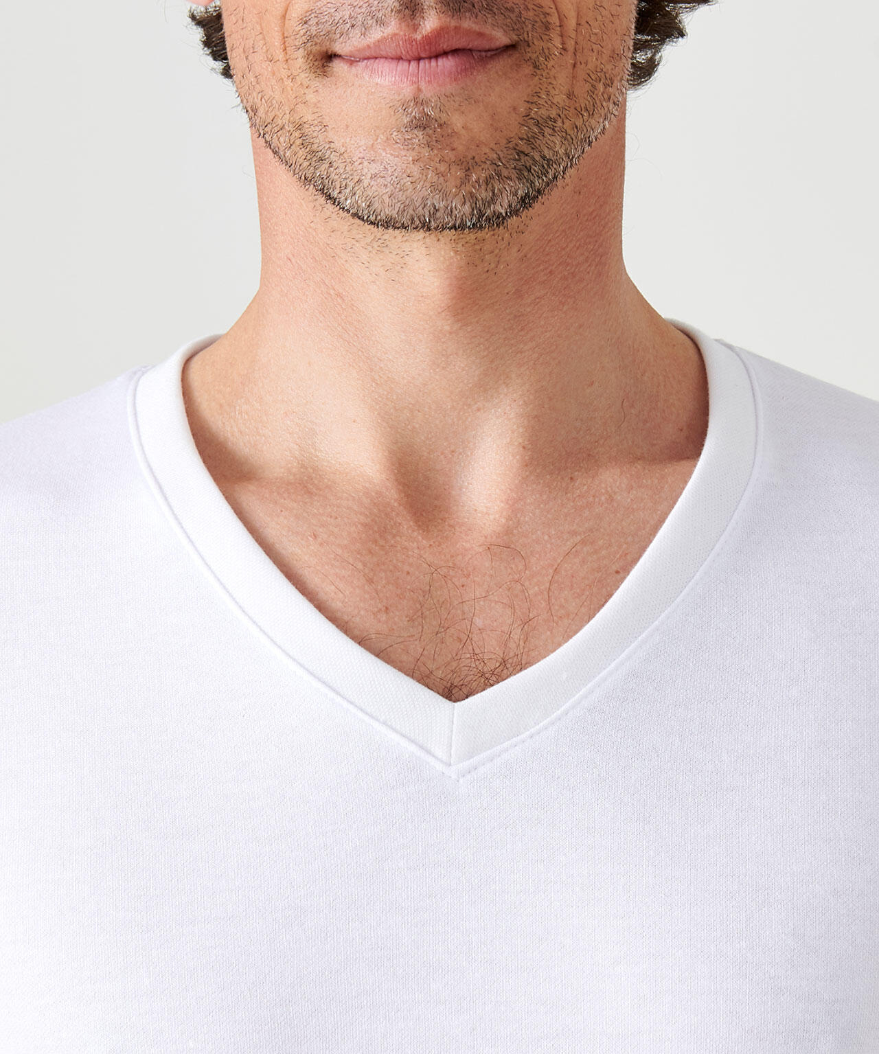 T-shirt double face col V thermique Thermolactyl 4/4
