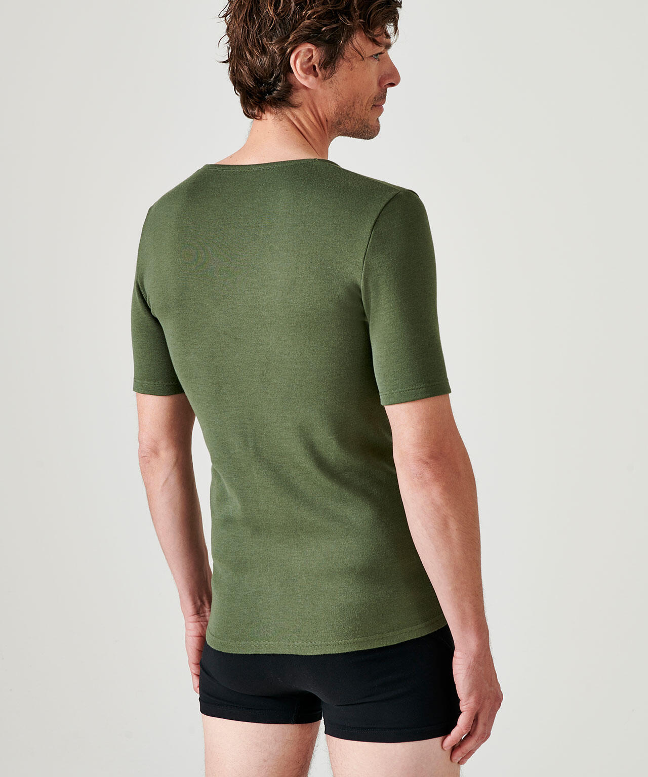 T-shirt col V manches courtes maille classique thermique Thermolactyl 3/4