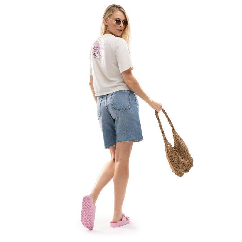 Dámský crop top volného střihu IBZ Eivissa Ivory