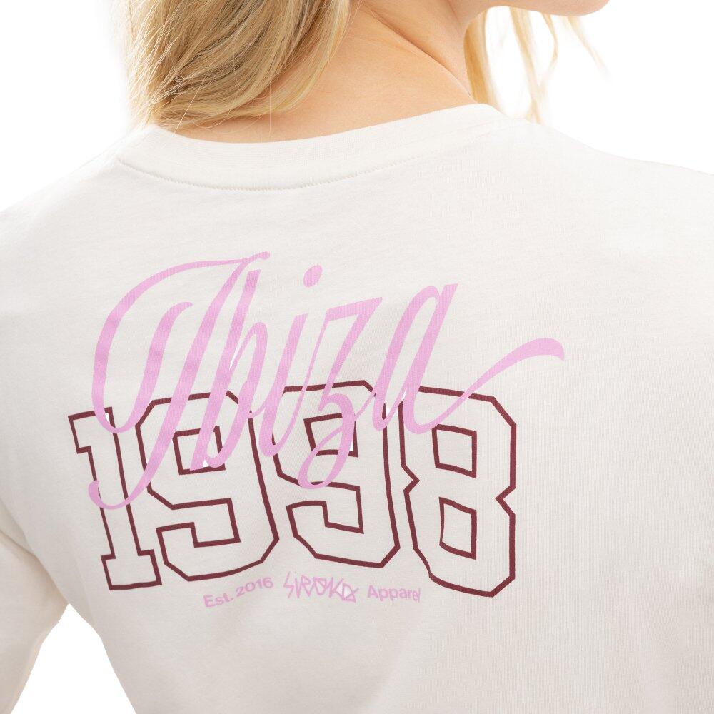 T-shirt ample crop top femme Lifestyle IBZ Eivissa Ivory Beige 4/7