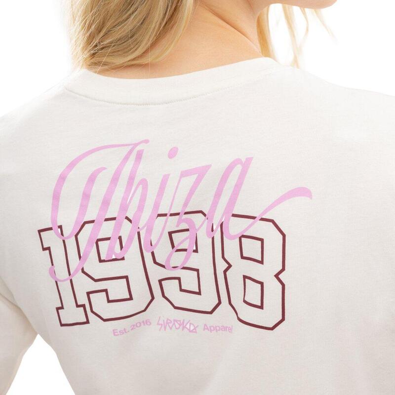 Dámský crop top volného střihu IBZ Eivissa Ivory