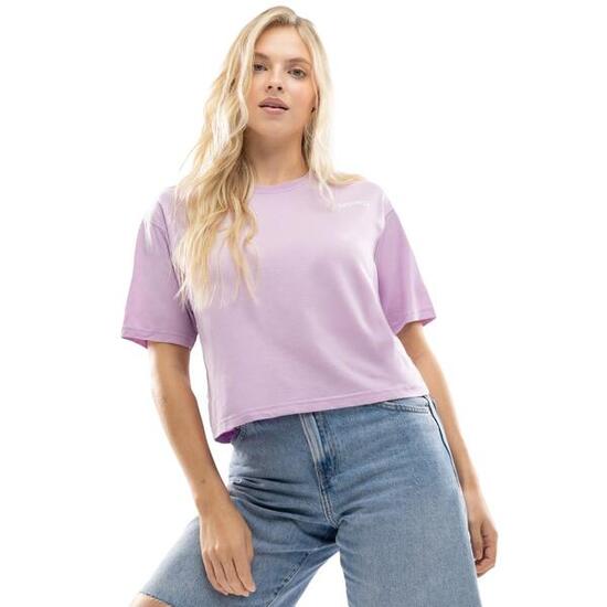 T-shirt ample crop top femme Lifestyle IBZ Eivissa Lilac Pourpre