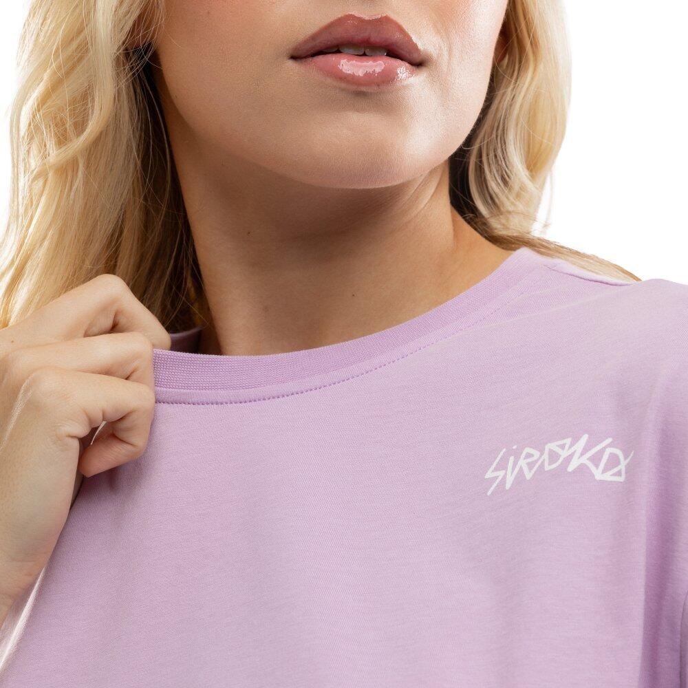 T-shirt ample crop top femme Lifestyle IBZ Eivissa Lilac Pourpre 4/7