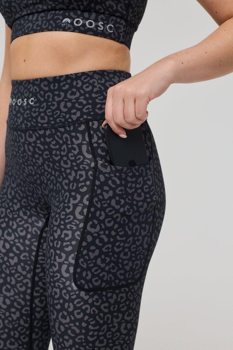 Dames Fitness Legging Hoge Taille Infinite Black Leopard 3/6