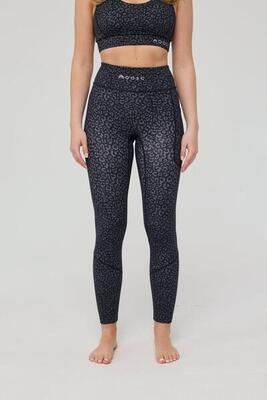 Infinite high waisted leggings - zwarte luipaard