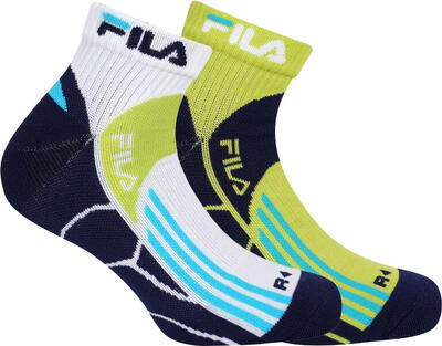 Fila 2-pack quarter running acid socks 35-38