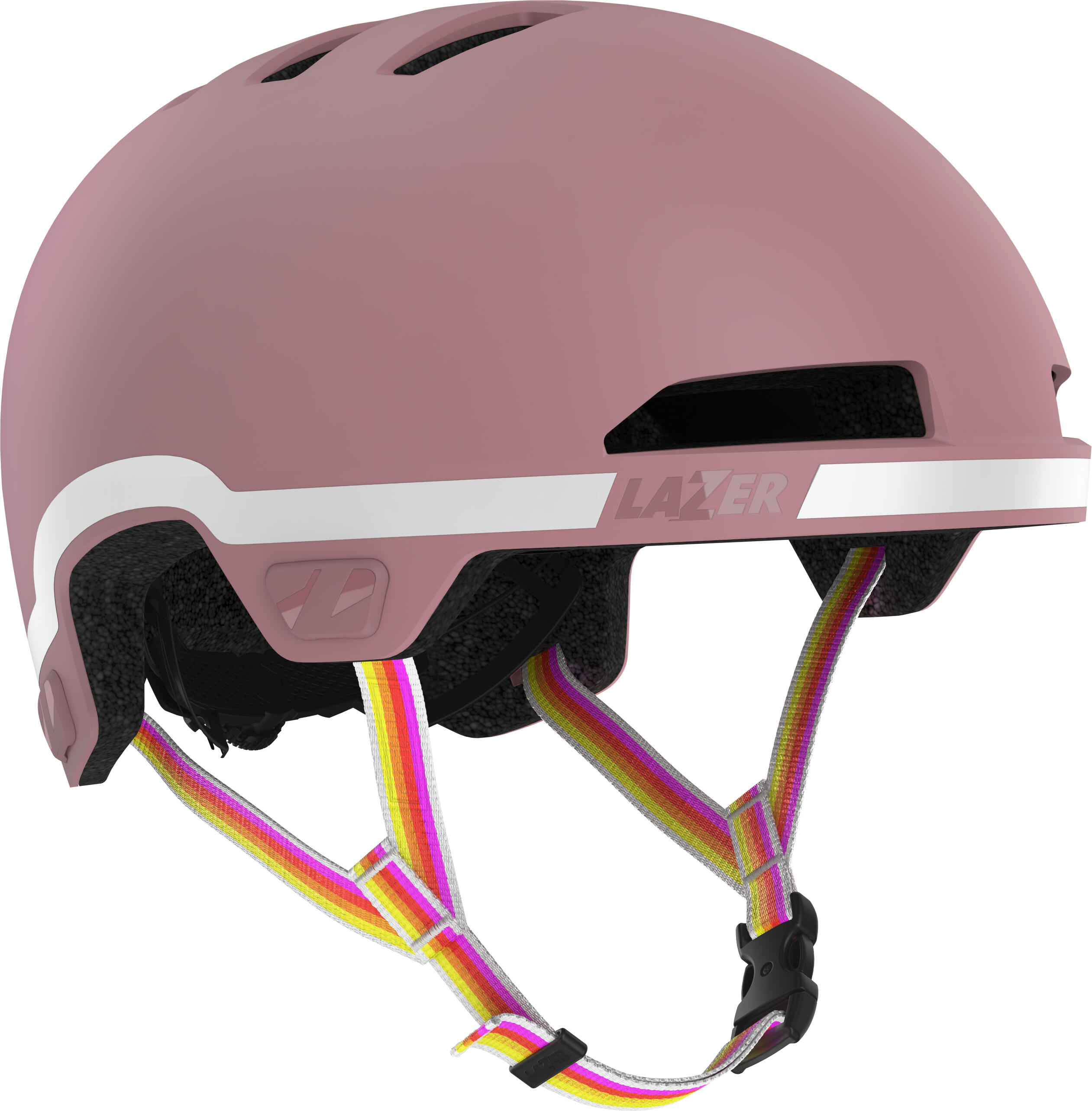 Kinder-Fahrradhelm Maze Jr KinetiCore GoFluo Edition, Soft Pink 2/5