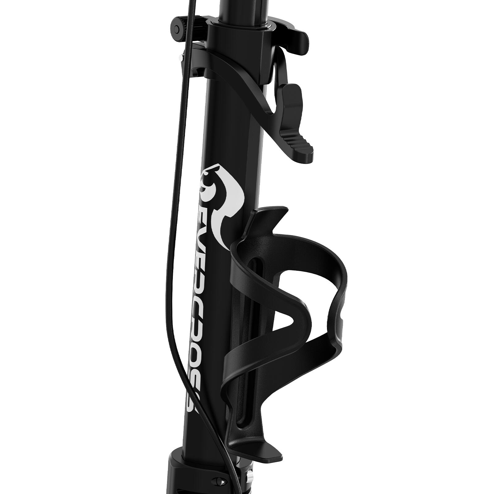 Ergonomische wandelstok zwart met schokdemper links | Fisher