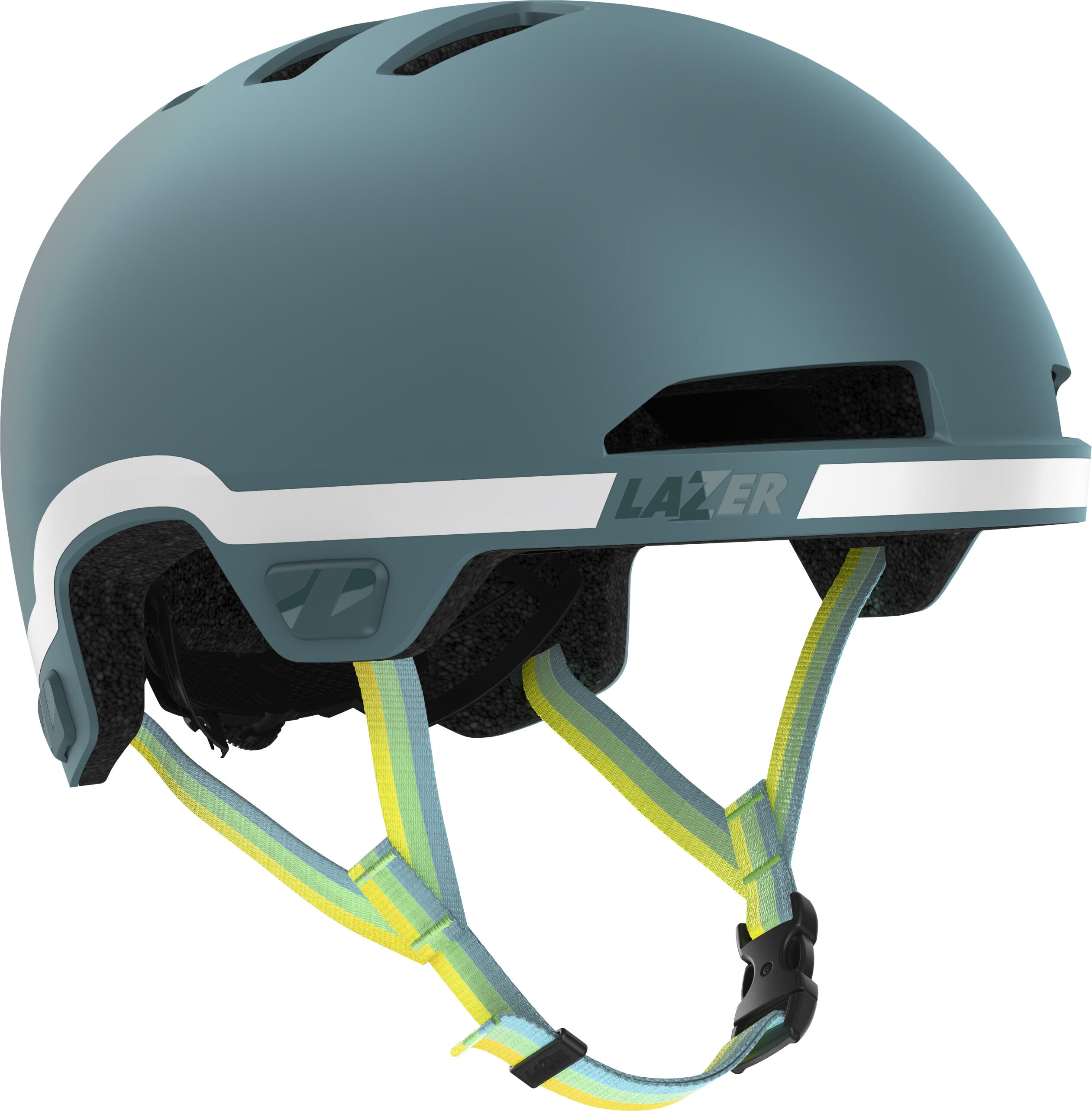 Kinder-Fahrradhelm Maze Jr KinetiCore GoFluo Edition, Matte Khaki 2/5