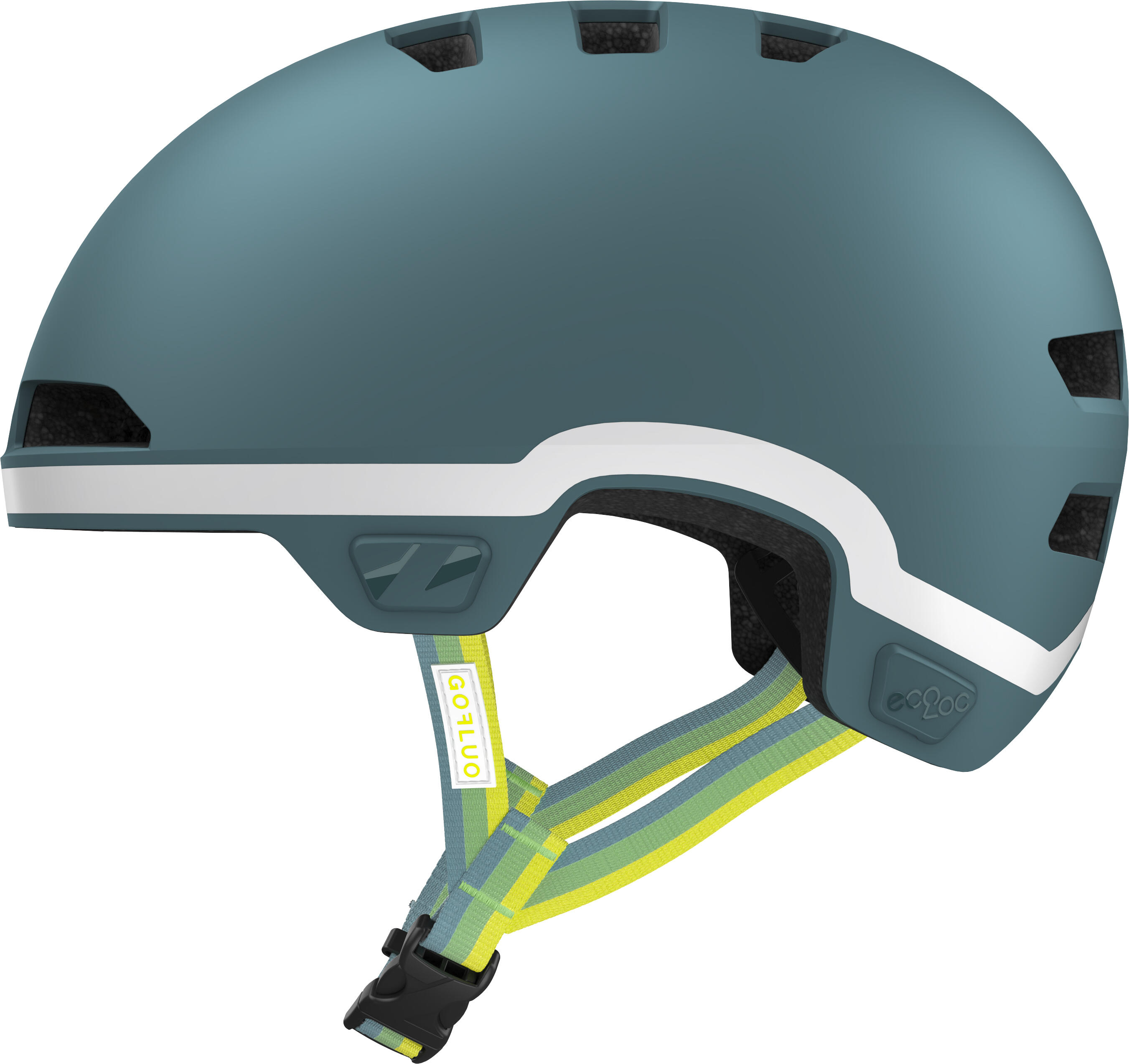 Kinder-Fahrradhelm Maze Jr KinetiCore GoFluo Edition, Matte Khaki 4/5