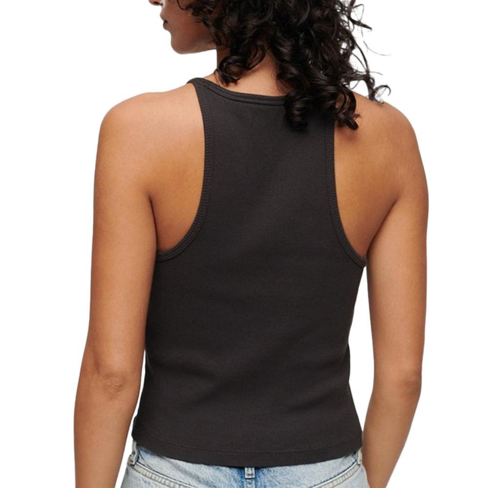 Superdry Essential Logo Racerback Top voor Dames - Zwart 2/2