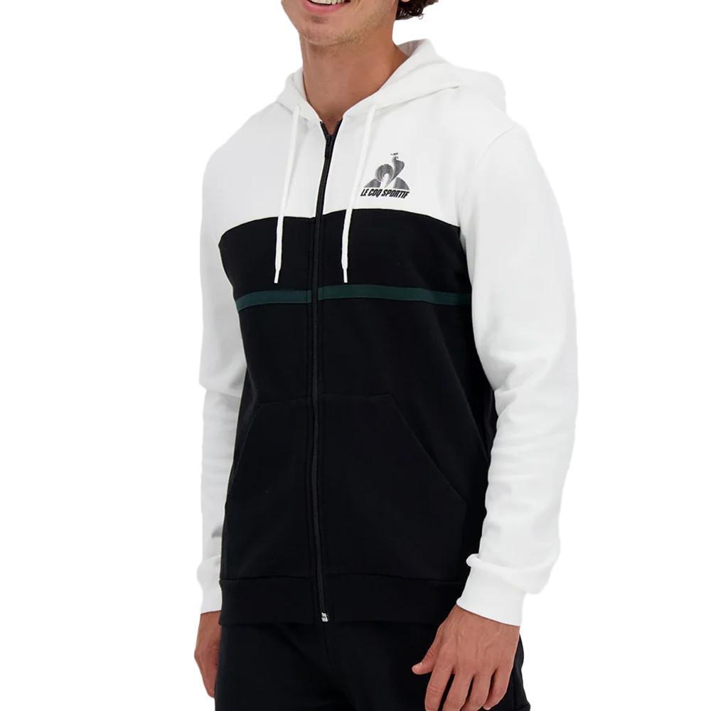 Le Coq Sportif - Sweat Noir/blanc Homme Le Coq Sportif Contemporain  Hoody N°1 - Sweat-shirt - Noir - Decathlon