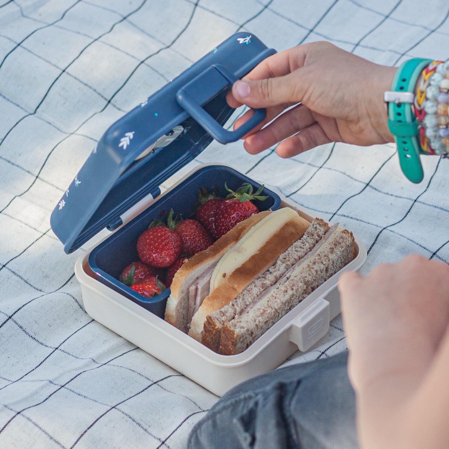 Boite repas sandwich/goûter 850ml|Enfants|Ecole, pique-nique, randonnée|Snacky 6/6