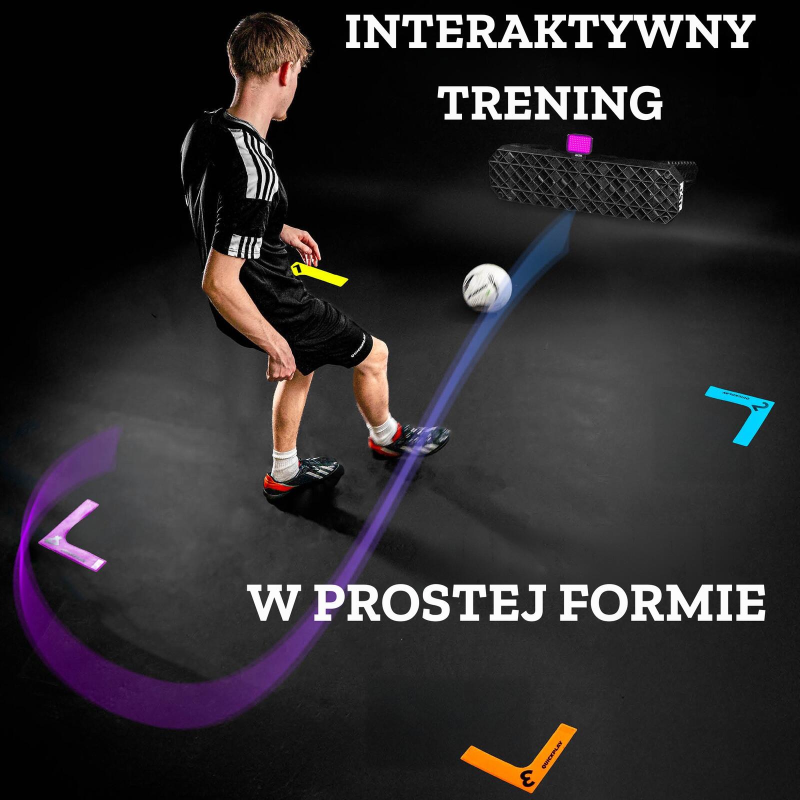 Ścianka Do Odbijania Piłek Z Treningami Rebounder Quickplay RXTR Home Coach 5/7