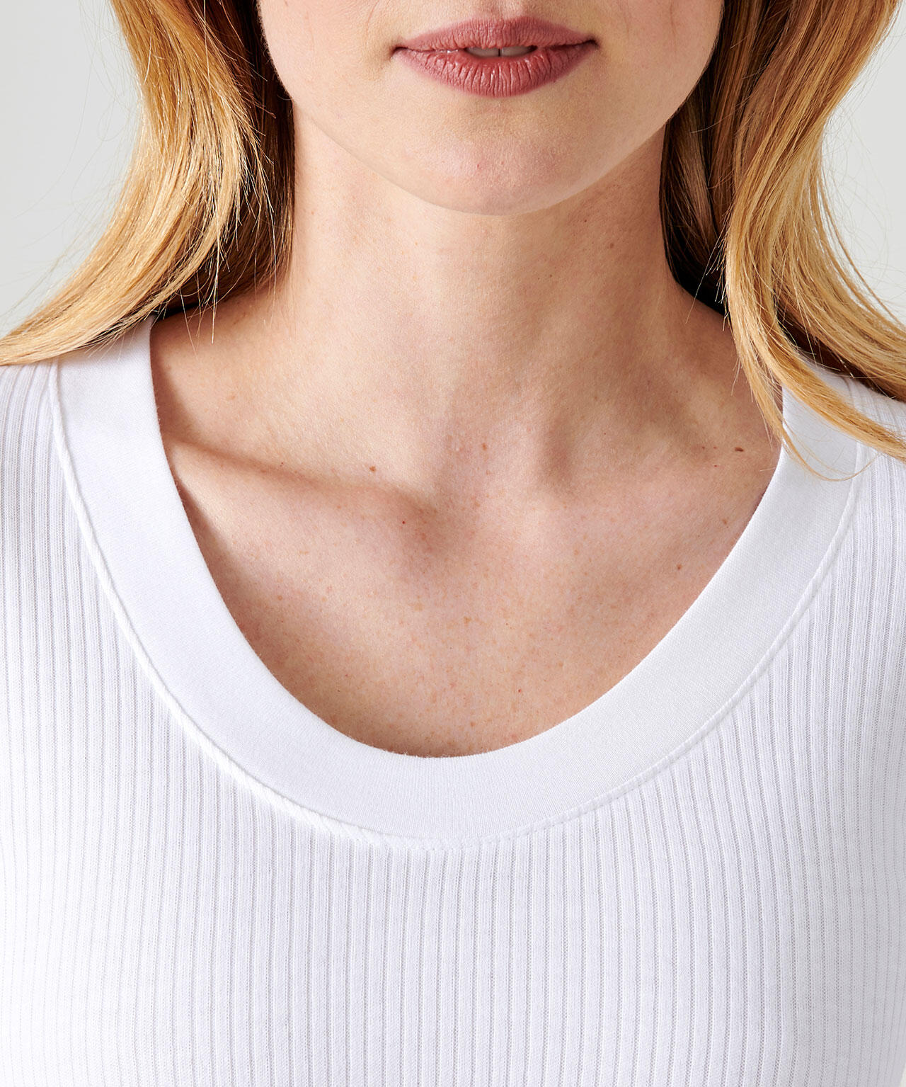 T-shirt thermique Thermolactyl côtes molletonnées, col dégagé 4/4