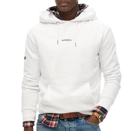 Sweat à Capuche Blanc Homme Superdry Plain Hood0