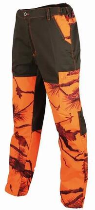 Pantalon anti-ronces Treeland Maquisard camo orange