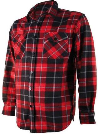Chemise Polaire Carreaux Treeland Rouge - XL