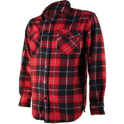 Chemise Polaire Carreaux Treeland Rouge - L