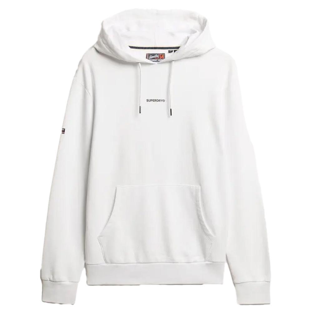 Sudadera con Capucha Blanca para Hombre Superdry Plain Hood 2/6