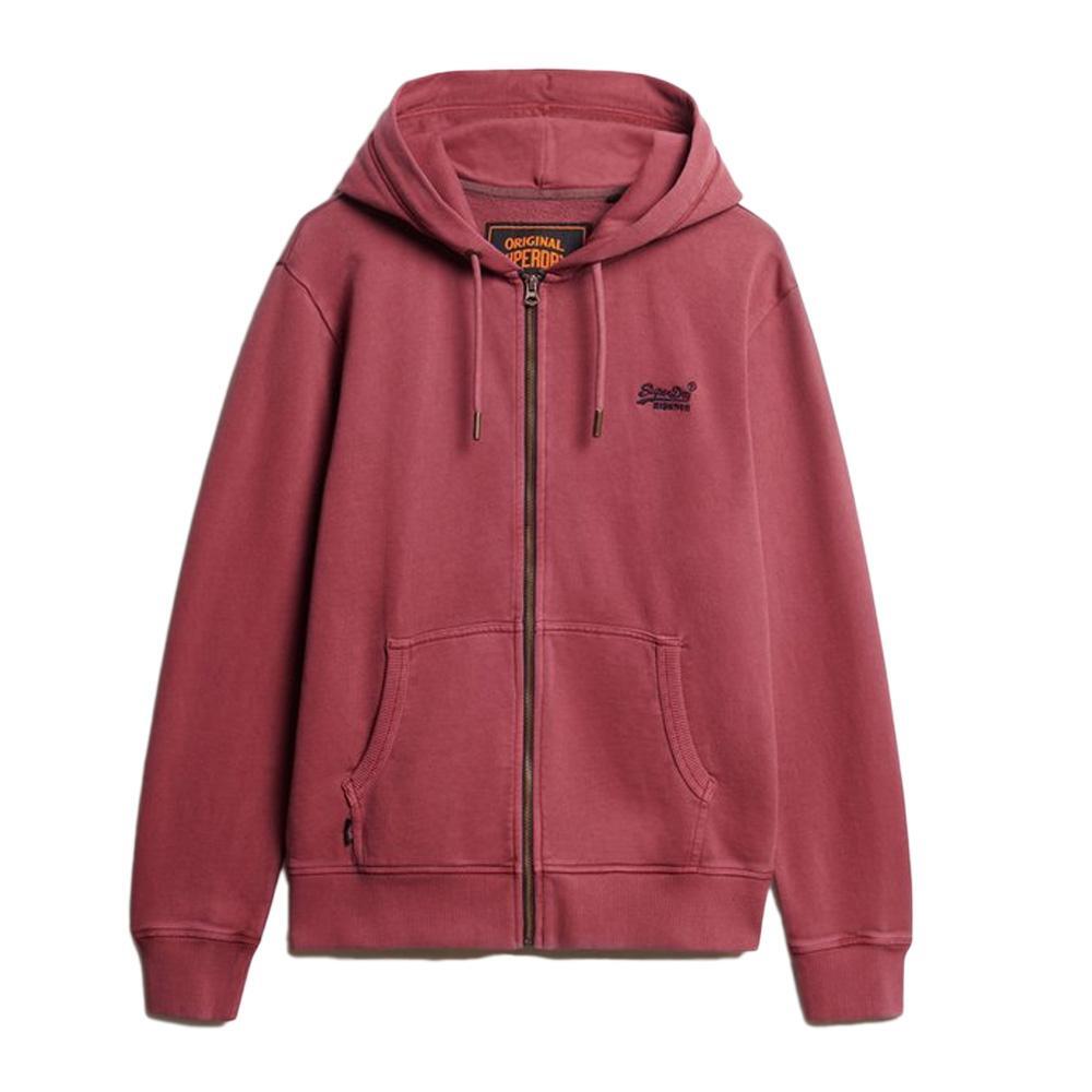 Geweven hoodie met rits en logo Superdry Essential 3/6