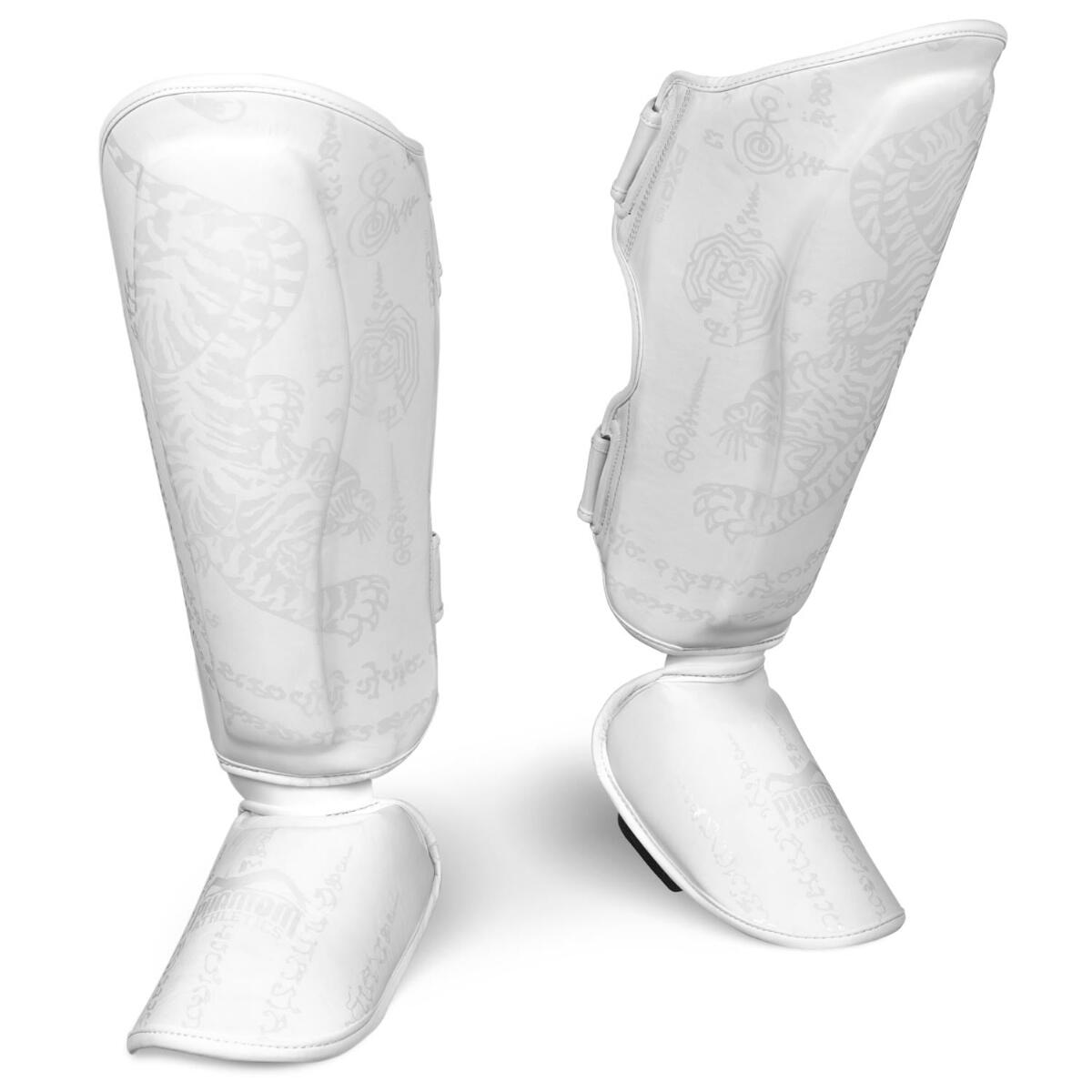 Protège-tibias Phantom Muay Thai – Blanc – L/XL 1/7