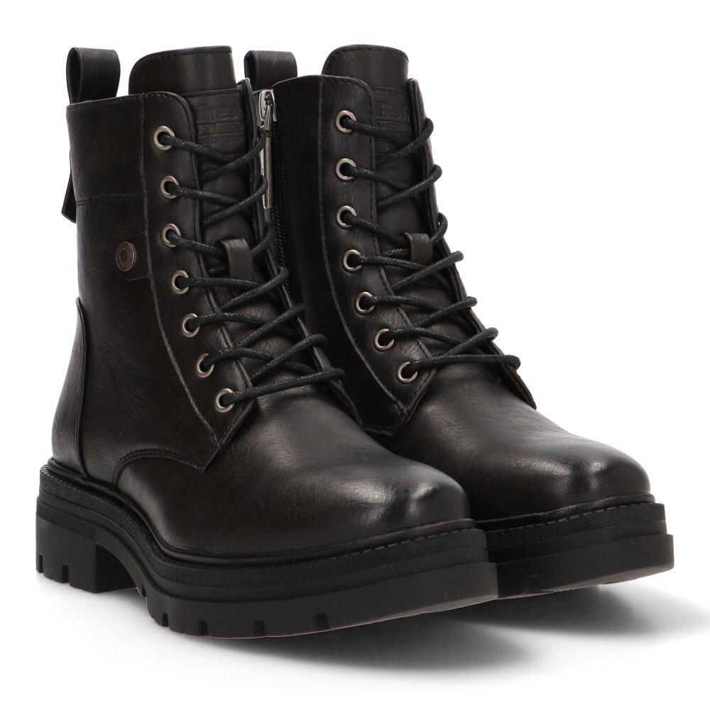 Botines Planos Mujer Refresh  Negro 2/5