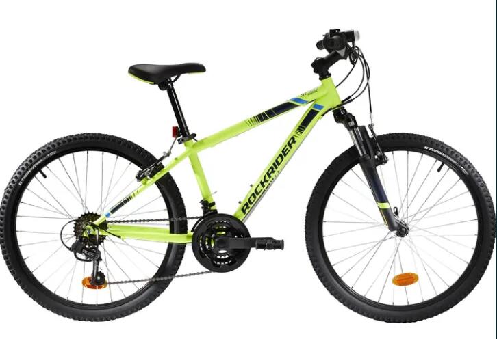 ROCKRIDER Segunda Vida - Bicicleta BTT Rockrider ST 500 24'' 9-12 anos Amarelo Fluo - Exce
