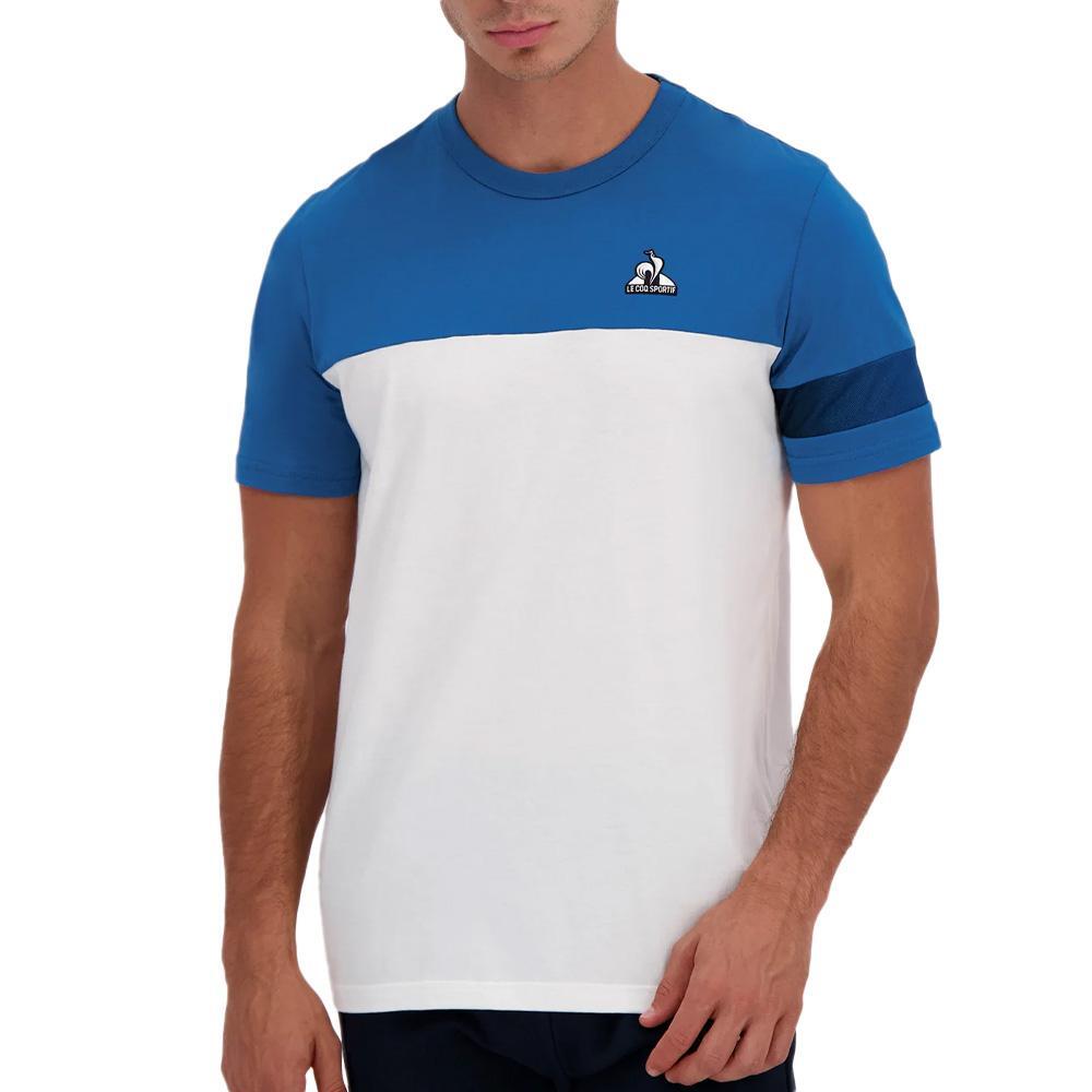 Men's Le Coq Sportif Heritage White/Blue T-Shirt