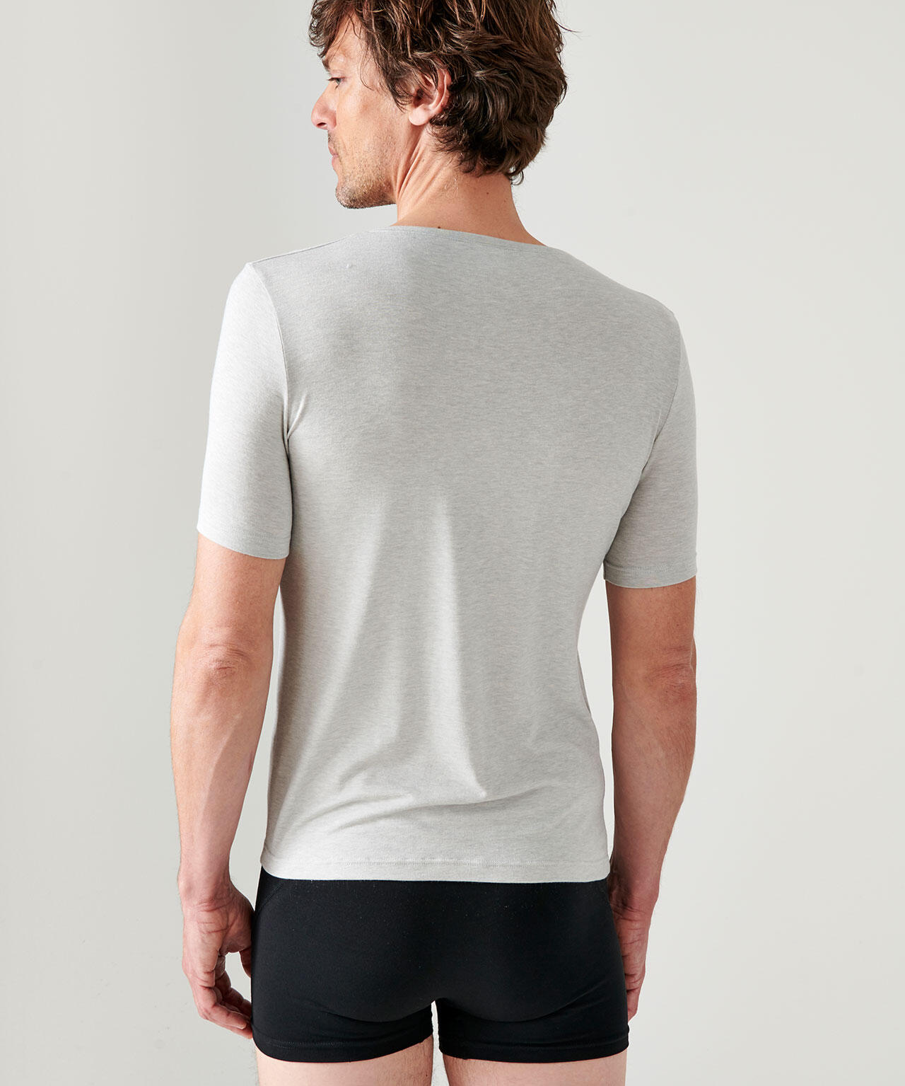 T-shirt col V manches courtes maille classique thermique Thermolactyl 3/4