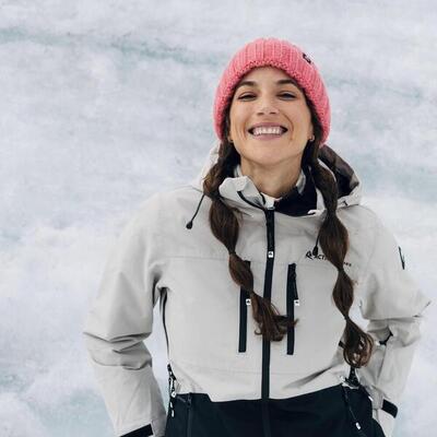 Mütze Alea Strickmütze Damen Beanie mit Umschlag weich bequem