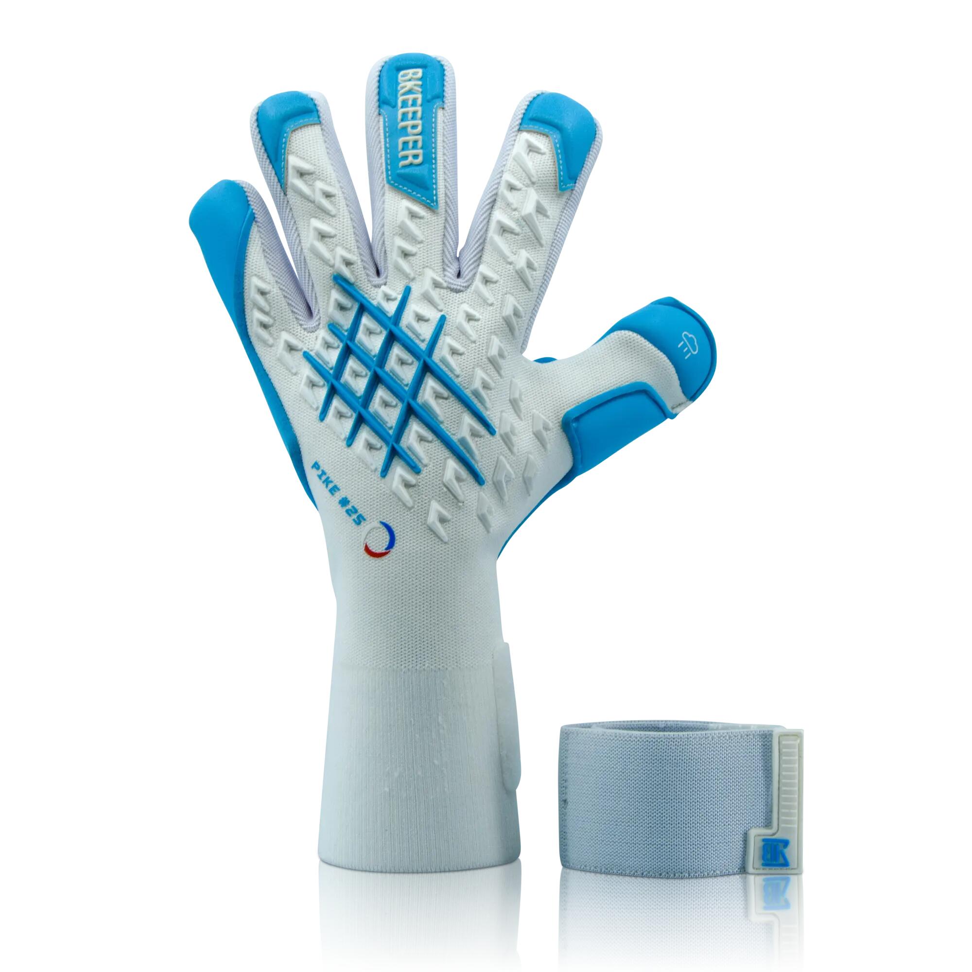 Luvas de goleiro adulto Pike #25 Aqua 6/7