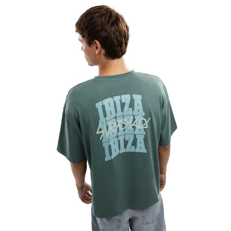 Tricou liber pentru bărbați IBZ Ibi Green Verde