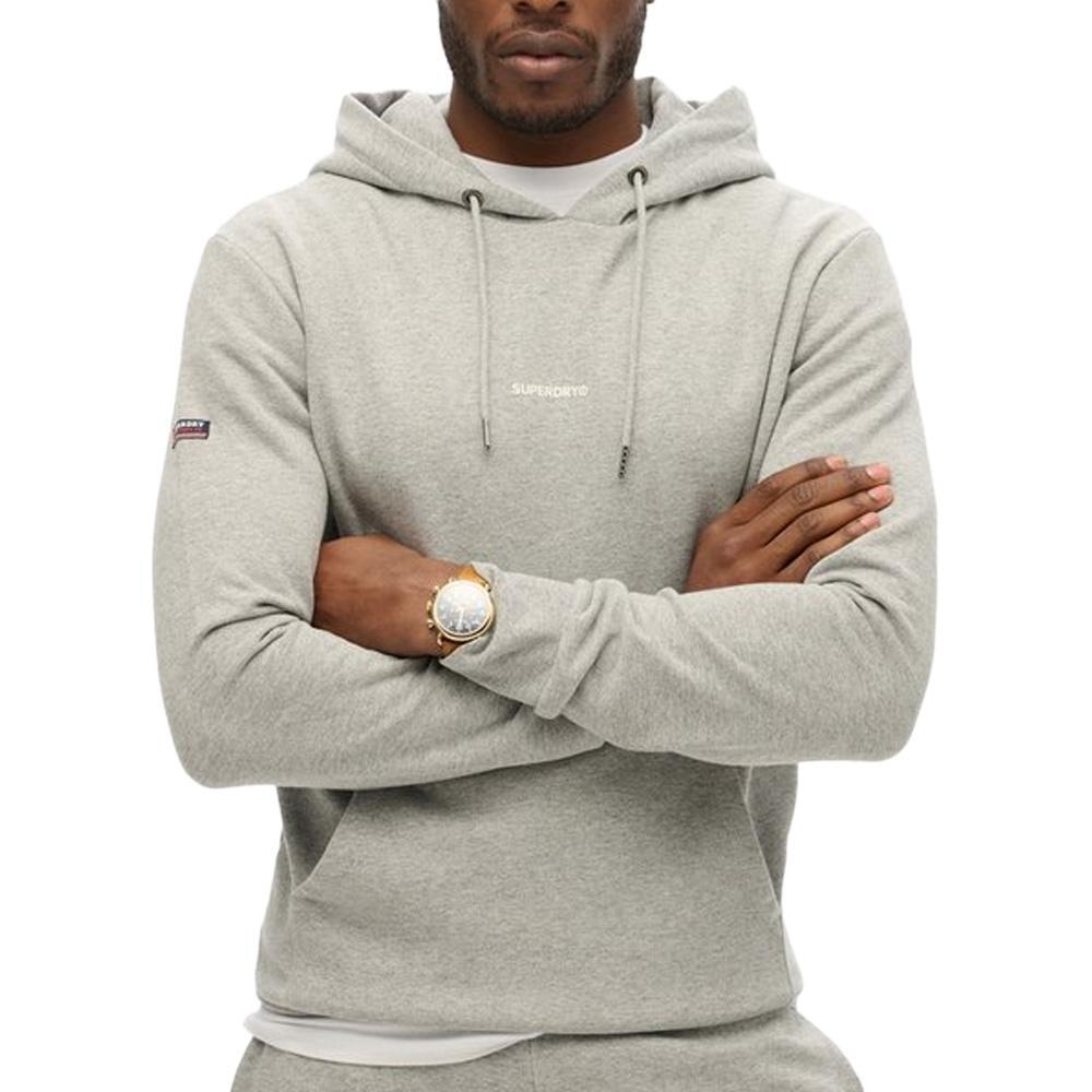 Superdry Men's Grey Plain Hoodie