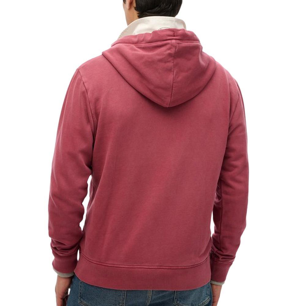 Superdry Essential Washed Ziphood Bordeaux Herren Sweatjacke 2/6