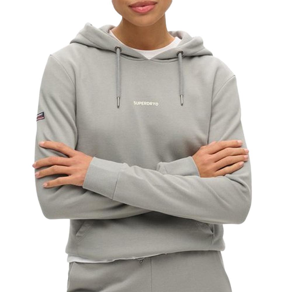 Superdry - Sweat À Capuche Gris Femme Superdry Plain Hood - Sweat-shirt - Gris - Decathlon