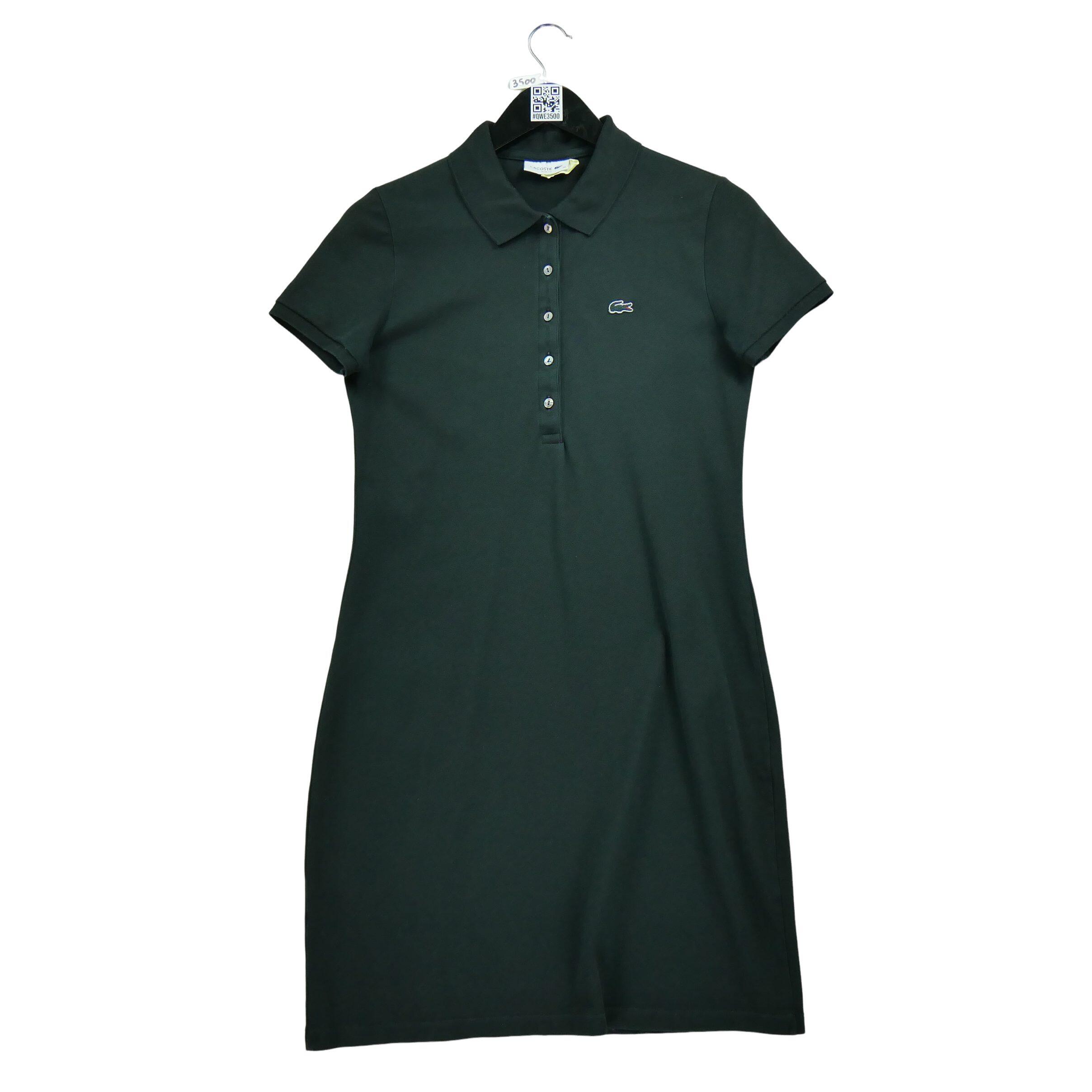 LACOSTE Segunda Vida - Vestido Preto Justo para Mulheres - Como novo