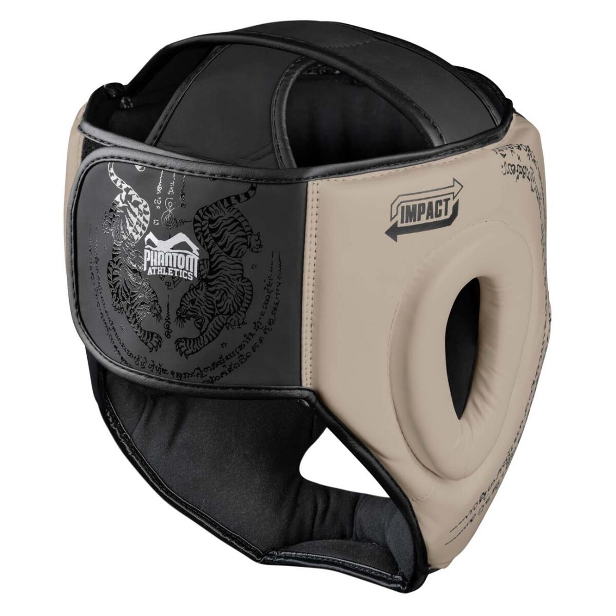 Kopfschutz Muay Thai – Beige – Einheitsgroesse 2/2