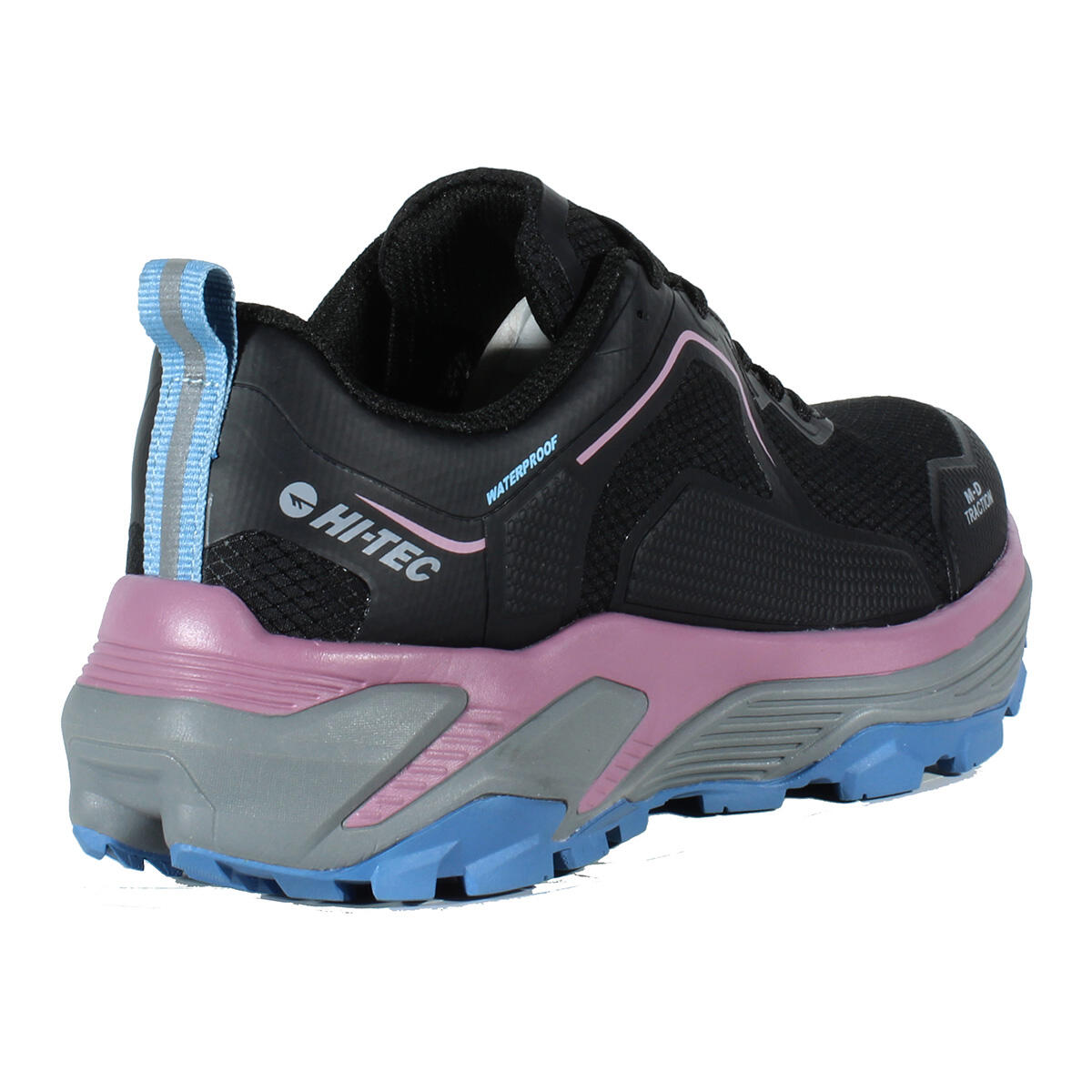 Zapatillas Senderismo Mujer Hi-Tec Pace WP Negro Impermeables Y Ligeras 2/7