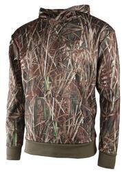 Sweat à capuche enfant poche repose main polyester camo roseaux