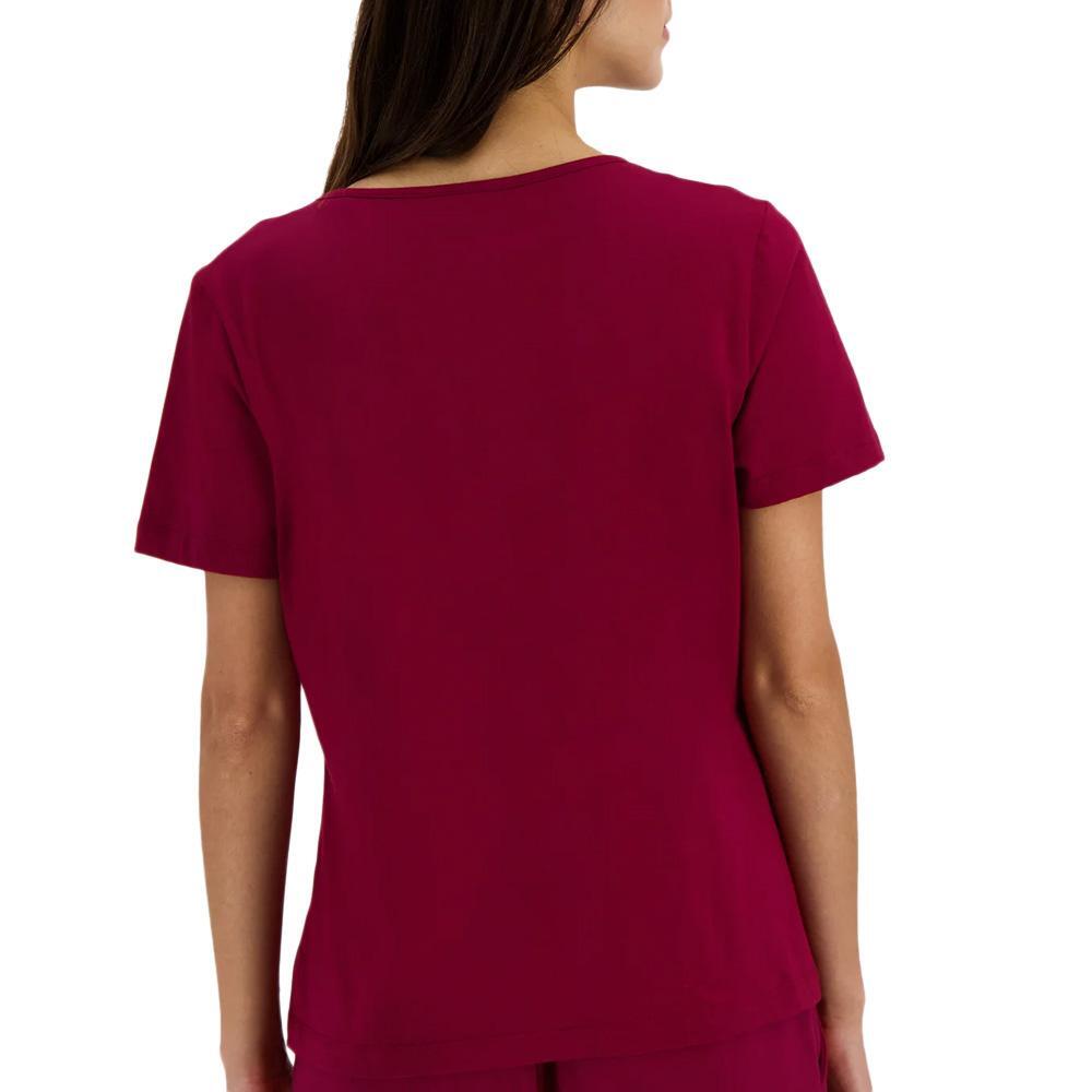 Le Coq Sportif Heritage Bordeaux Rood Dames T-Shirt 2/5