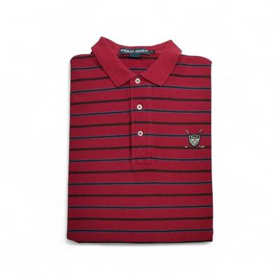 Tweedehands - korte mouw heren polo rood - als nieuw