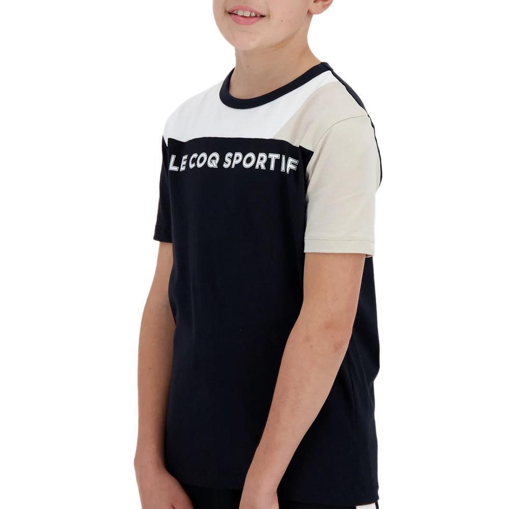Boys' Le Coq Sportif Graphic Black and White T-Shirt